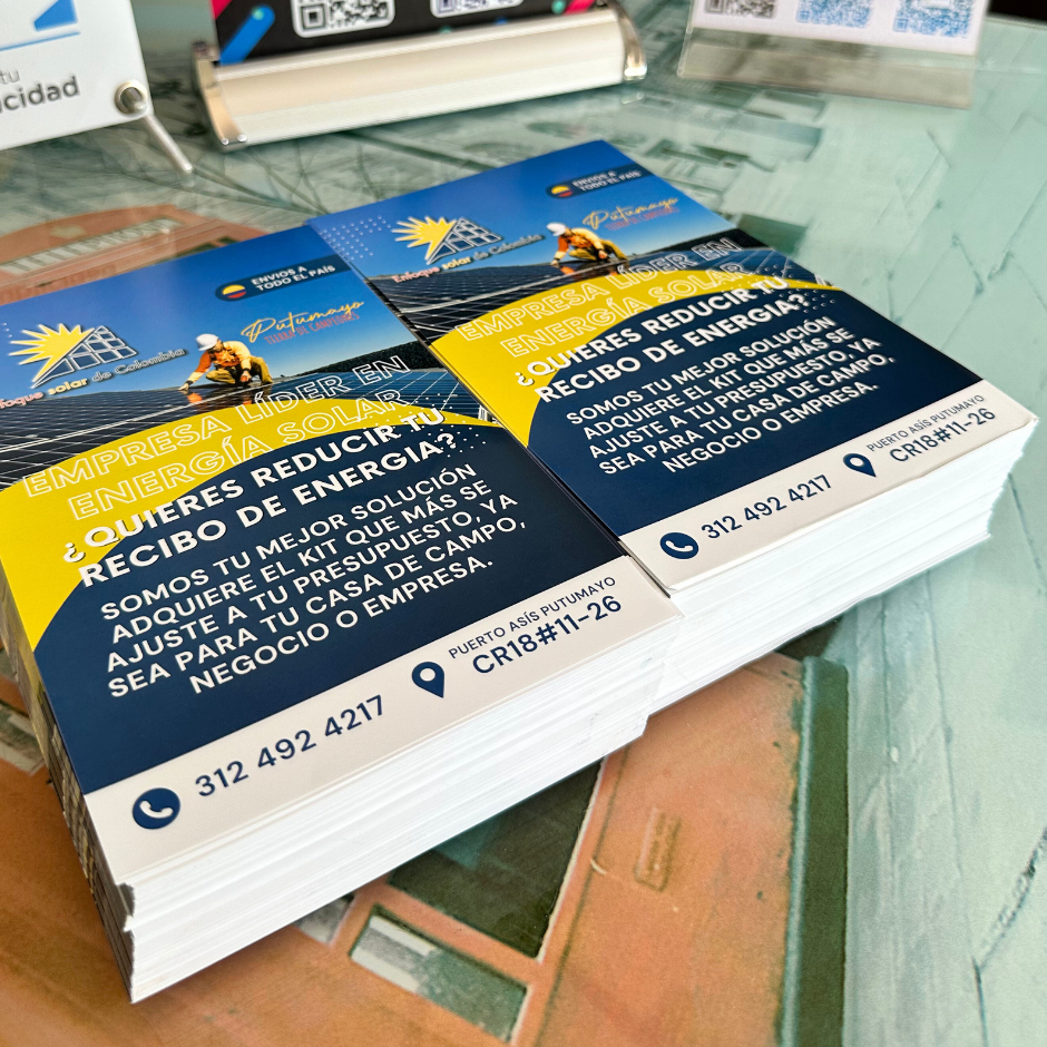 VOLANTES O FLYERS PUBLICITARIOS (1 lado)